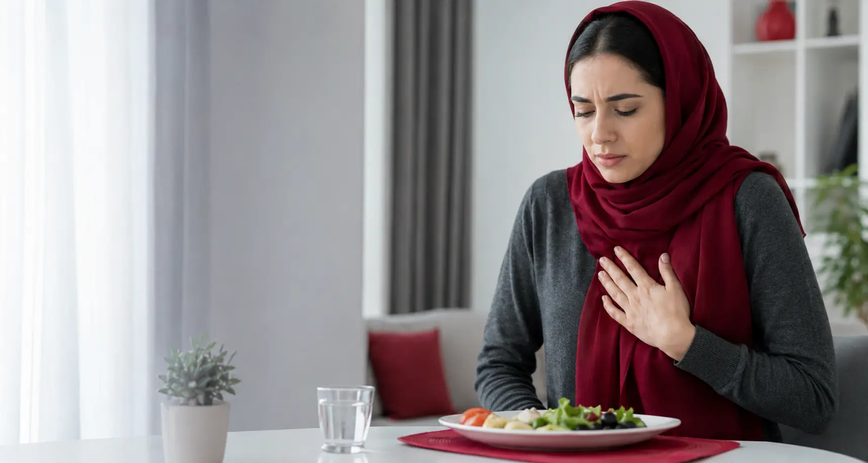 احساس تپش قلب پس از غذا