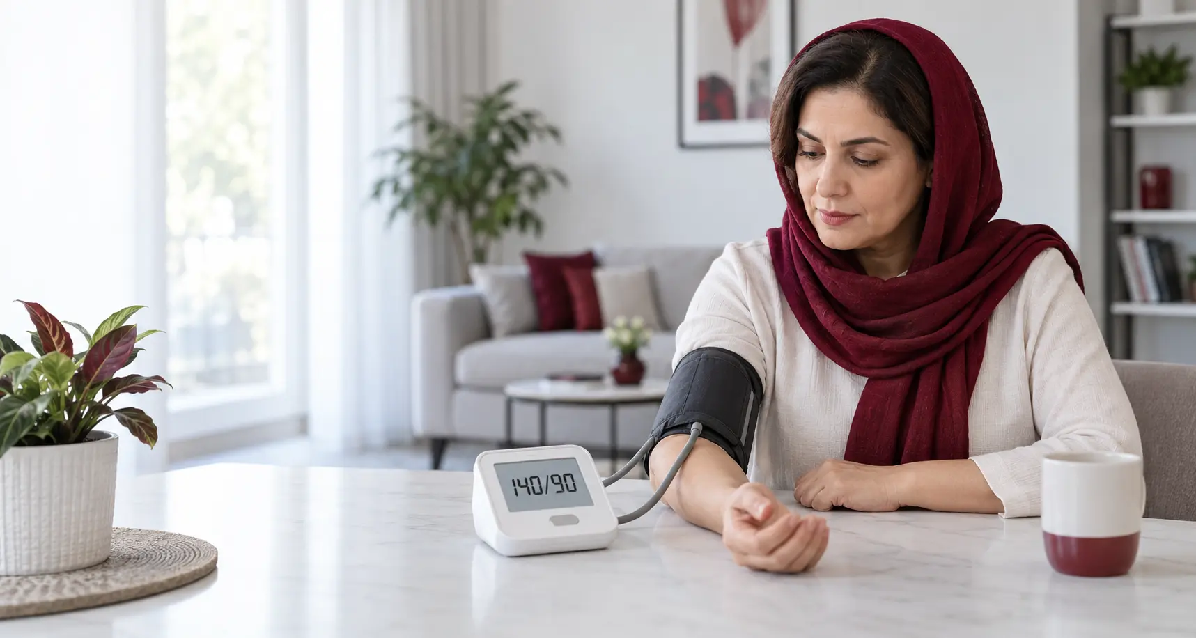Home blood pressure check